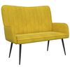 vidaXL 2-sits soffa Gul 115 x 61 x 87 cm Sammet
