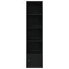 vidaXL Bokhylla svart ek 31x24x127 cm konstruerat trä