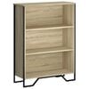 vidaXL Bokhylla sonoma-ek 80x31x106 cm konstruerat tr&auml;
