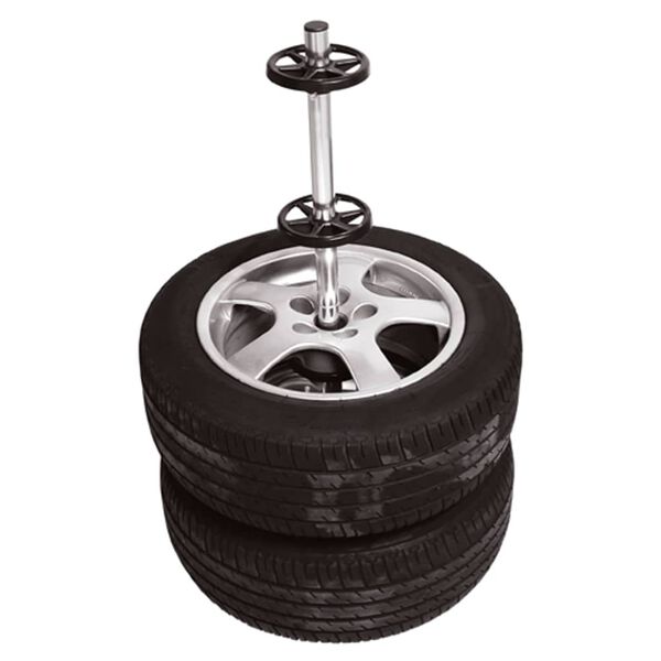 Carpoint Mobilt hjulst&auml;ll med k&aring;pa svart aluminium