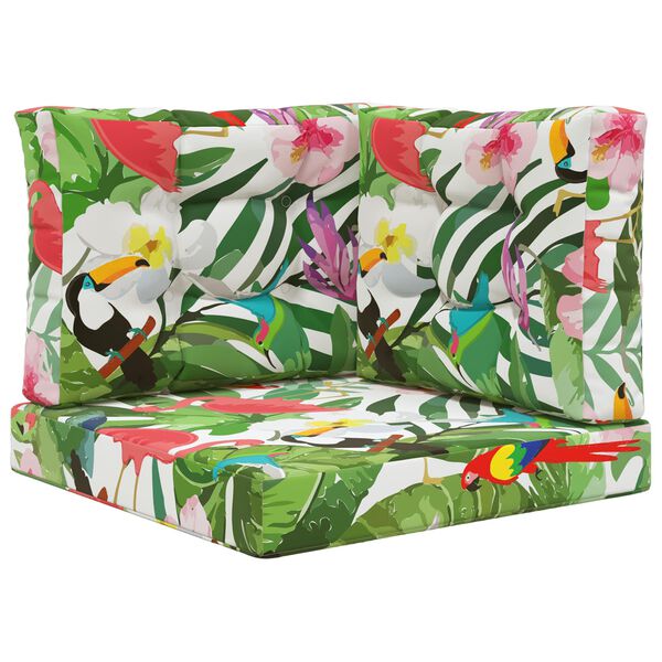 vidaXL Utomhus Soffa Kudde 3 pcs f&auml;rgstark Polyester