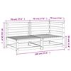 vidaXL Trädgårdssoffa 2-sits vaxbrun massiv furu