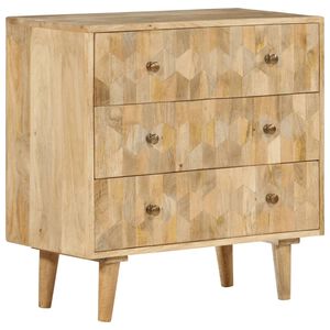 vidaXL Byr&aring; 70x35x70 cm massivt mangotr&auml;