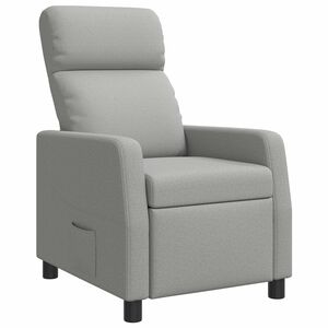 vidaXL Recliner Moln Gr&aring; Tyg
