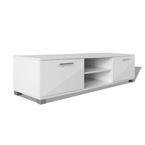 vidaXL Tv-b&auml;nk h&ouml;gglans vit 120x40,5x35 cm