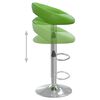 vidaXL Barstol gr&ouml;n konstl&auml;der