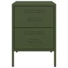 vidaXL Sängskåp olivgrön 36x39x50,5 cm stål