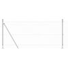 vidaXL St&auml;ngselstolpe Silver 25 x 0,8 m (25 x 25 mm n&auml;t) St&aring;l