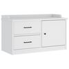 vidaXL Hallb&auml;nk SANDNES vit 87x40x50 cm massiv tr&auml; furu