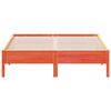 vidaXL S&auml;ngram utan madrass vaxbrun 140x200 cm massiv furu
