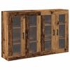 vidaXL V&auml;ggsk&aring;p 2 st Gammalt tr&auml; 69,5 x 34 x 90 cm Konstruerat tr&auml;