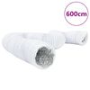 vidaXL Ventilationskanal aluminium och PVC 6 m &Oslash;10 cm