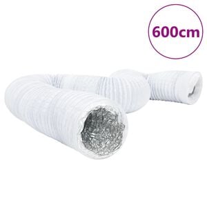 vidaXL Ventilationskanal aluminium och PVC 6 m &Oslash;10 cm