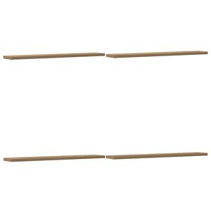 vidaXL Hyllplan 4 st artisan ek 60x10x1,5 cm konstruerat tr&auml;