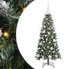vidaXL Konstgjord julgran Gr&ouml;n 120 cm PVC, plast och st&aring;l