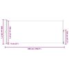 vidaXL Inf&auml;llbar sidomarkis 200x500 cm gr&auml;ddvit