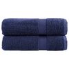 vidaXL Premium badhanddukar SOLUND 2st marinbl&aring; 70x140cm 600gsm