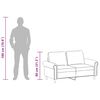 vidaXL 2-sitssoffa gr&auml;ddvit 120 cm konstl&auml;der