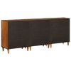 vidaXL Sideboard 3 pcs Valn&ouml;t 60 x 33,5 x 75 cm Massivt mangotr&auml;