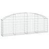 vidaXL Gabion b&aring;gformad 200x30x60/80 cm galvaniserat j&auml;rn