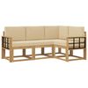 vidaXL Utomhussoffset 4 st Vit och Beige