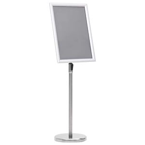 vidaXL Skyltst&auml;ll A3 silver aluminiumlegering