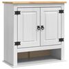 vidaXL H&auml;ngande sk&aring;p med d&ouml;rr Corona Vit 70 x 33 x 71,5 cm Massiv furu