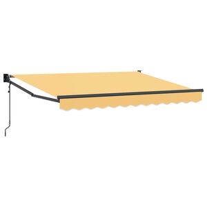 vidaXL Utdragbar markis Sand 3,5 x 2,5 m Polyester och metall