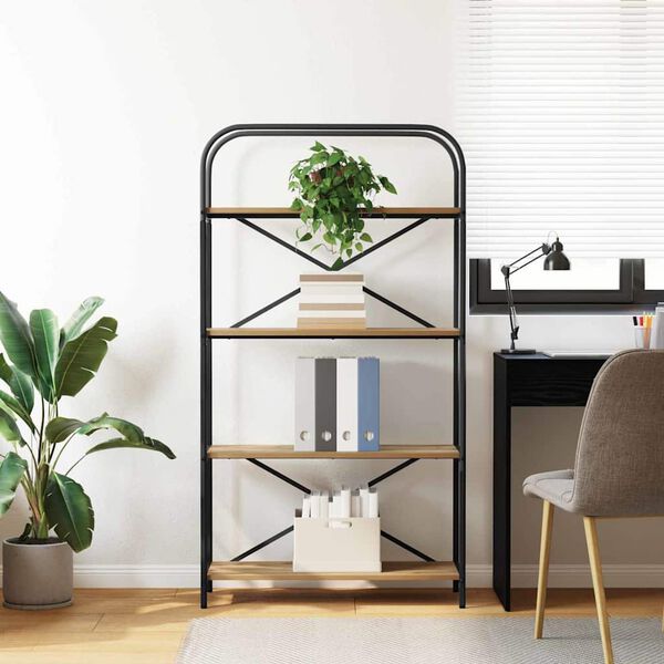 vidaXL Hyllsystem Artisan Ek 80 x 30 x 146 cm Konstruerat tr&auml;