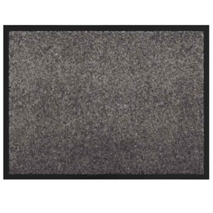 vidaXL D&ouml;rrmatta Ljusgr&aring; 60 x 40 x 1.2 cm Teddytyg