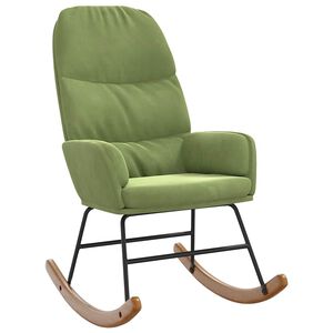 vidaXL Gungstol ljusgr&ouml;n sammet