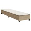vidaXL Solstol med dynor beige 55x200x25,5cm konstrotting