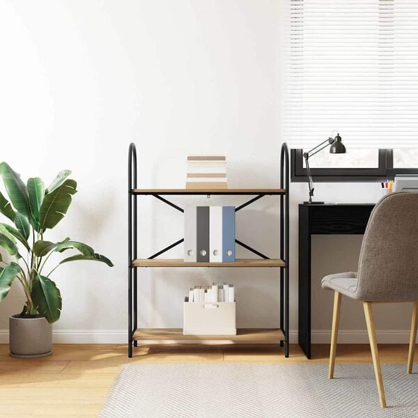 vidaXL Hyllsystem Artisan Ek 80 x 30 x 109 cm Konstruerat tr&auml;