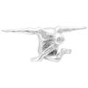 vidaXL Skulptur Silver 91,5 x 32 x 33 cm Aluminium