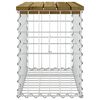 vidaXL Trädgårdsbänk gabion-design 63x31,5x42 cm impregnerad furu