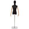 vidaXL Justerbar mannek&auml;ng 165-213 cm med bas Kvinna PP Svart