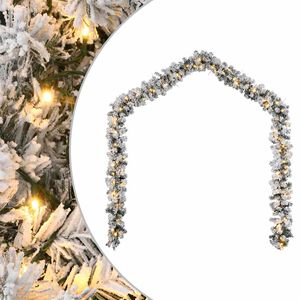 vidaXL Julgirlang med LED-lampor gr&ouml;n 10 m PVC