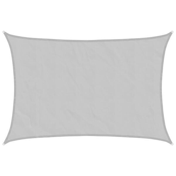 vidaXL Solsegel ljusgr&aring; 2,5x2 m 100% polyesteroxford