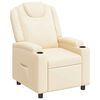 vidaXL Reclinerf&aring;t&ouml;lj Gr&auml;ddvit 75 x 95 x 106 cm Tyg