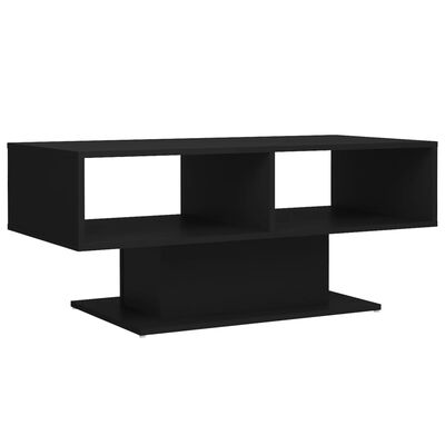 vidaXL Soffbord svart 103,5x50x44,5 cm konstruerat trä