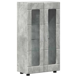 vidaXL Sideboard FLORIN 55,5 x 29 x 100 cm Betonggr&aring; Konstruerat tr&auml;