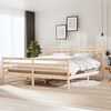 vidaXL S&auml;ngram massivt tr&auml; 200x200 cm