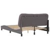 vidaXL Bed Frame without Mattress "Hvar" Grey 120x200 cm Faux Leather
