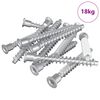 vidaXL Konfirmationsskruvar 2100 pcs Silver Metall