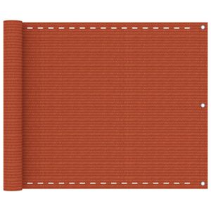 vidaXL Balkongsk&auml;rm orange 75x300 cm HDPE