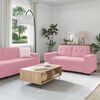 vidaXL Soffset 3 pcs Rosa 221 x 80 x 80 cm Sammet