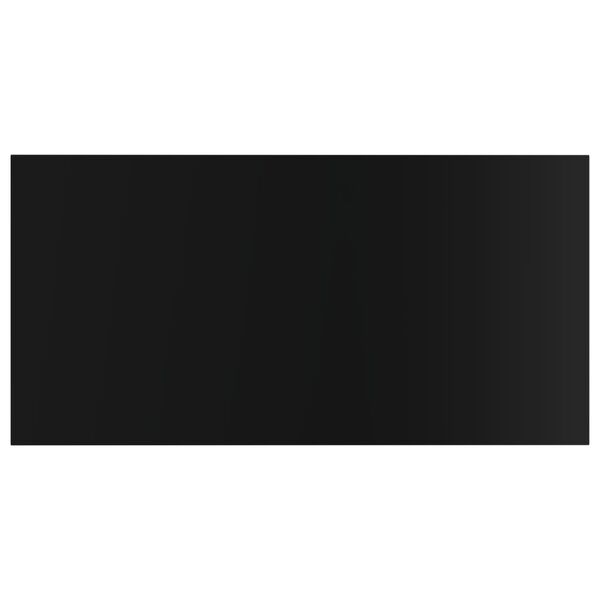 vidaXL Hyllplan 4 st svart h&ouml;gglans 80x40x1,5 cm konstruerat tr&auml;