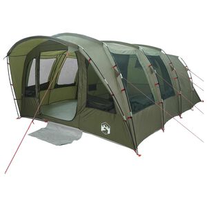 vidaXL Tunnelt&auml;lt Olivgr&ouml;n 435 x 320 x 187 cm Polyester och St&aring;l