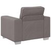 vidaXL Soffa 3 pcs Taupe 219 x 80 x 82 cm Linnenblandad tyg