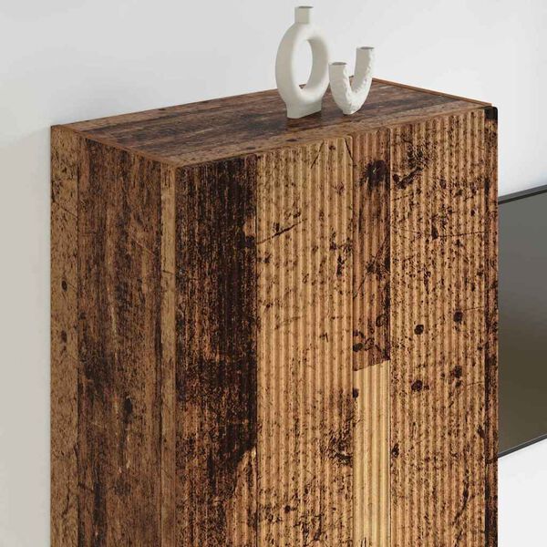 vidaXL TV V&auml;gghylla Gammalt tr&auml; 59,5 x 31 x 100 cm Konstruerat tr&auml;